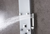 ANZZI Rhaus 60 in. 6-Jetted Full Body Shower Panel with Heavy Rain Shower and Spray Wand in White SP-AZ029