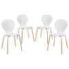 EEI-1369-WHI Path Dining Chair Set of 4 by Modway