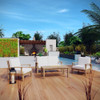 EEI-1469 Marina 4 Piece Outdoor Patio Teak Set by Modway