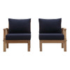 EEI-1822 Marina 2 Piece Outdoor Patio Teak Set by Modway