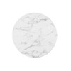 EEI-1827-WHI Lippa 28" Round Faux Marble Bar Table by Modway