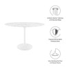 EEI-2021-WHI Lippa 48" Oval Faux Marble Dining Table by Modway