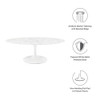 EEI-2022-WHI Lippa 48" Oval Faux Marble Coffee Table by Modway