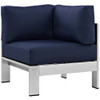 EEI-2560 Shore 5 Piece Outdoor Patio Aluminum Sectional Sofa Set by Modway