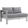 EEI-2561 Shore 6 Piece Outdoor Patio Aluminum Sectional Sofa Set by Modway