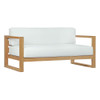 EEI-3117-NAT-WHI-SET Upland 8 Piece Outdoor Patio Teak Set by Modway
