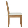 EEI-3282-NAT-WHI-SET Marina 11 Piece Outdoor Patio Teak Dining Set by Modway