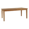 EEI-3282-NAT-WHI-SET Marina 11 Piece Outdoor Patio Teak Dining Set by Modway