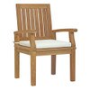 EEI-3308-NAT-WHI-SET Marina 7 Piece Outdoor Patio Teak Dining Set by Modway