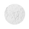 EEI-3516-BLK-WHI Lippa 36" Round Faux Marble Dining Table by Modway