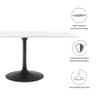EEI-3541-BLK-WHI Lippa 60" Rectangle Wood Dining Table by Modway