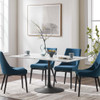 EEI-3541-BLK-WHI Lippa 60" Rectangle Wood Dining Table by Modway