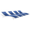 EEI-4039 Glimpse Outdoor Patio Mesh Chaise Lounge Set of 4 by Modway