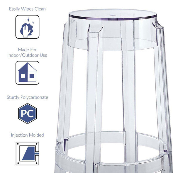 EEI-171-CLR Casper Backless Counter Stool by Modway