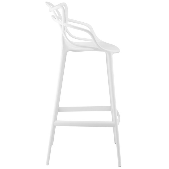 EEI-2402-WHI-SET Entangled Bar Stool Set of 4 by Modway
