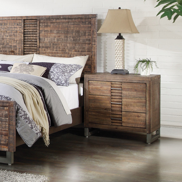 ACME 21293 Andria Nightstand, Reclaimed Oak