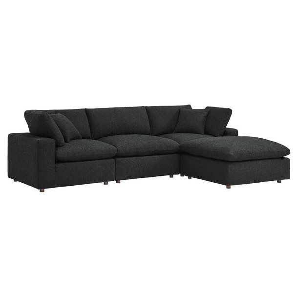 EEI-6363 Commix 4-Piece Down Filled Overstuffed Boucle Fabric Sectional Sofa by Modway