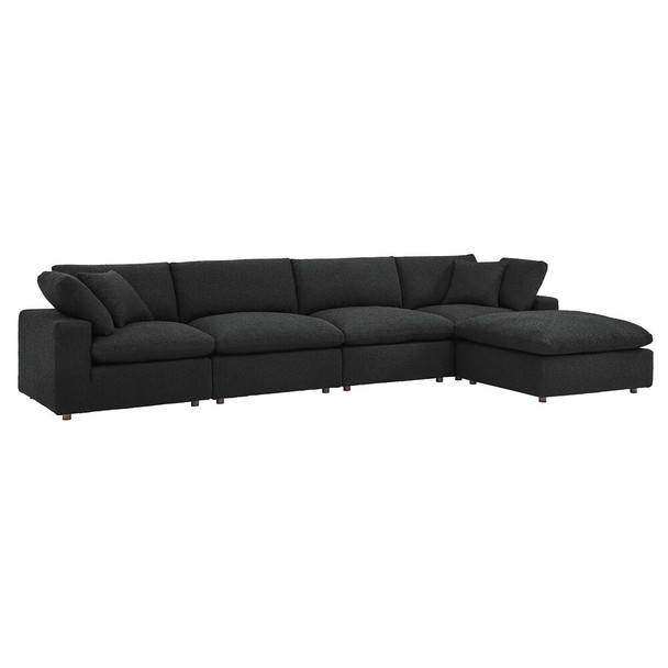EEI-6365 Commix 5-Piece Down Filled Overstuffed Boucle Fabric Sectional Sofa by Modway