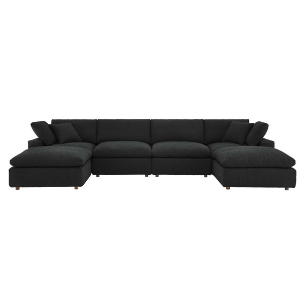 EEI-6366 Commix 6-Piece Down Filled Overstuffed Boucle Sectional Sofa by Modway