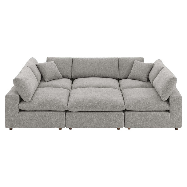 EEI-6372 Commix 6-Piece Down Filled Overstuffed Boucle Fabric Sectional Sofa by Modway