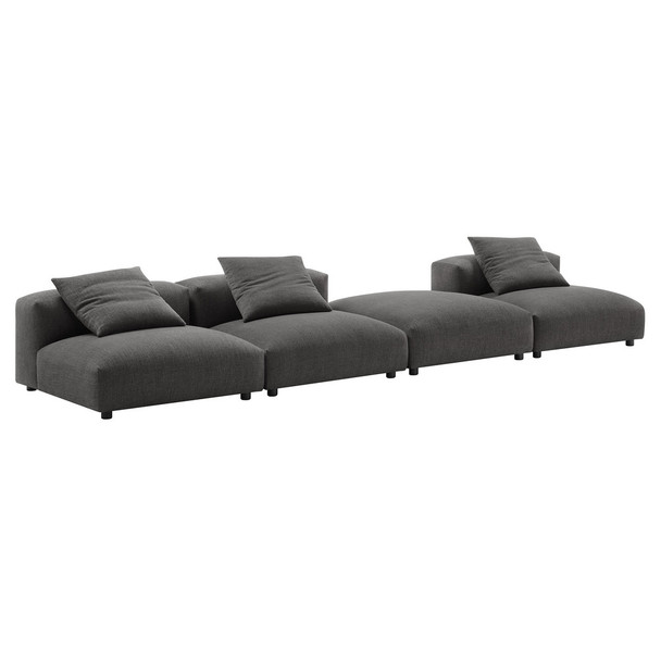 EEI-7027 Solace 4-Piece Modular Upholstered Fabric Sectional Sofa by Modway