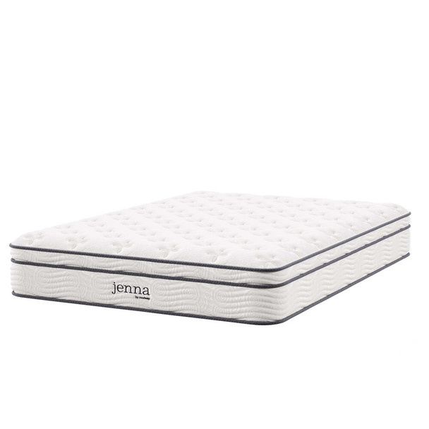MOD-5769-WHI Jenna 10" Innerspring and Foam Full Mattress by Modway