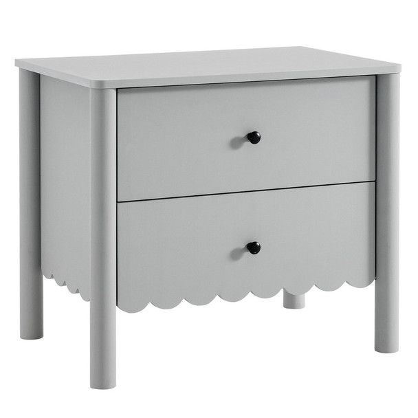 MOD-7206 Emmeline Scalloped 2-Drawer Nightstand by Modway