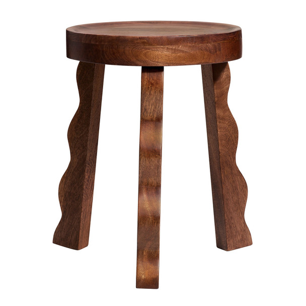 Modway Sorrel Carved Wood Stool by Modway-EEI-7140-WAL