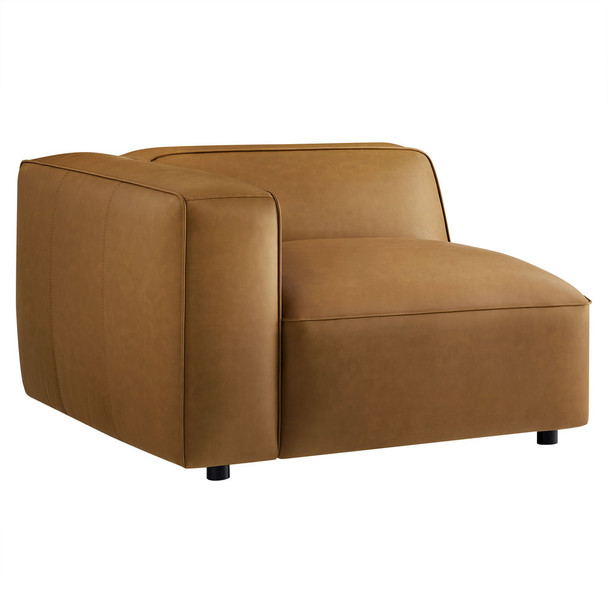 Modway Auren Upholstered Vegan Leather Modular Left Armchair by Modway-EEI-7124