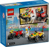 LEGO 60458 City Great Vehicles Pizza vs. Fire Truck Race Car Pack