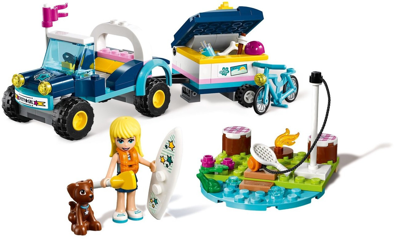 lego friends stephanie's buggy and trailer