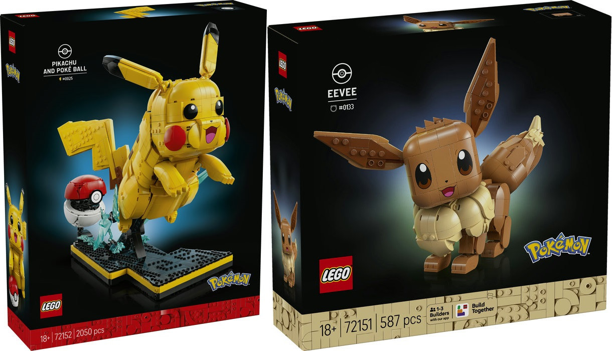 LEGO 72151 72152 Pokemon Eevee + Pikachu and Poke Ball - QQBricks