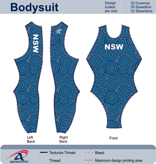NSW Water Polo Indigenous suit