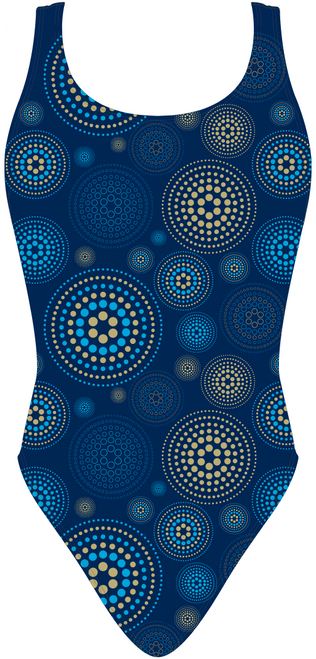 Aboriginal Navy Dots  Freeback 2.0