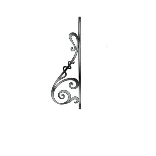 Curved Panel, Fits level balcony or Straight rail
14-1/2″ wide
44″ tall
5/8″ round bar stock
