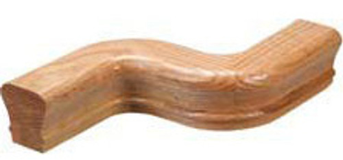 The 7822-L Left Hand 5" Offset is a versatile fitting designed for the 6800 handrail profile. It offers a practical solution when the handrail needs to be extended or positioned away from the wall. Available in various wood species, including Poplar, Red Oak, White Oak, Soft Maple, Beech, Hard Maple, Birch, American Cherry, Hickory, Walnut, or Mahogany, it complements any interior design. The durable construction ensures long-lasting performance, and its thoughtful design allows for easy installation. Enhance your staircase with the 7822-L Left Hand 5" Offset for a seamless blend of style and functionality.