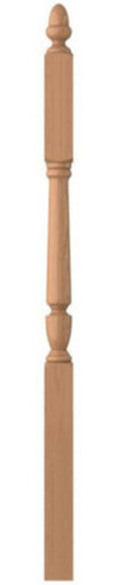 3045 Acorn Top Newel Post, a charming and elegant choice for your staircase. This newel post features a 3-1/2" square design with a 10" face, showcasing a beautiful acorn-shaped top.