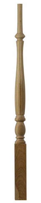 Fluted Country French Wood Baluster - #5400. This fluted baluster is 1-3/4" square and is available in 3 different lengths. Turning is 27-1/4" on all 3 length balusters. Available in several different species of wood.