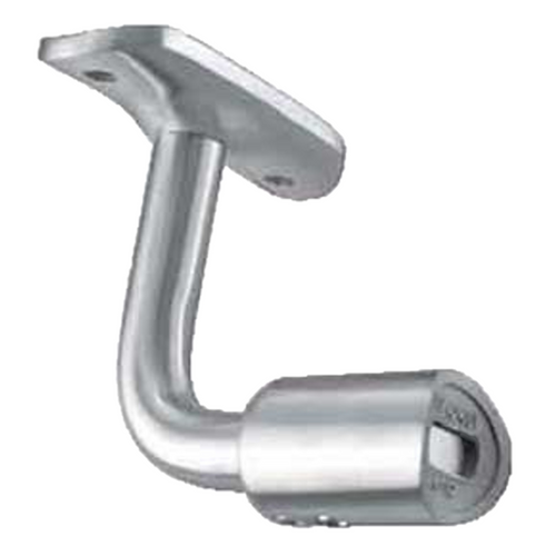 Stainless Steel Fixed Handrail Support in AISI 316 grade stainless. For attaching 1.66"/42.4mm dia. stainless handrail or 1.78" wood handrail to the side of a 1.66" newel post (#E4583/424) or to a flat surface (#E4583). Mounting screw to surface and handrail not included. Recommend using 6mm pan-head machine screw for attaching to the side of stainless 1.66"/42.4mm post.