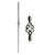 Hollow Single Basket Baluster. 1/2" square x 44" length. This metal baluster looks great with other balusters from the Twist and Basket Series and the Versatile Series. Combine this with Metal Scroll Baluster for an elegant look.