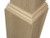 Base of box newel is 6-1/4" square and height is 55". Available in several different domestic and exotic wood species This box newel is also available Fluted, Flat Panel, and Raised Panel.