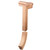 The 7081-2 Left Hand 2-rise Quarterturn Gooseneck with Cap (flat) is a stylish and functional fitting for your staircase.