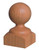 4186 Ball Top Newel - 3 1/4" square. Available in 60" or 72" height. This is a 3 1/4" Ball-top intermediate landing newel post with a 14" face. We have pin top and square top 1-1/4" balusters (5015 and 5141) which complement this style of newel post. This type of wood newel is also available with flutes (4186-F) and reeded (4186-R) or with a Mushroom Top instead of the Ball Top (see 4186-MT).