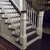 2715 American Century Plain Balusters. 1-3/4" square. Available in 3 different lengths (36", 40" and 42"). This line has the same simple and elegant profile exhibited in many staircases from the turn of the century in America. All our wood balusters come UNFINISHED. Picture shows balusters with a dark stain on soft maple (customer supplied). Customer is responsible for finishing balusters. These wood balusters have a dowel pin on the bottom block.