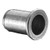 8mm x 1.25 Stainless Rivet Nut. Internally threaded insert riv-nuts in AISI 304 stainless steel. Must be installed with a StairWarehouse Rivet Nut Setter. The 8mm rivet nut requires an 11mm dia. pilot hole.