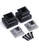 Horizontal handrail to Flat Floor/Tread Surface (contains zip clips and two flat shoes)