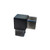 Satin Black 90 degree Angle Elbow for 40mm x 40mm (1-9/16" x 1-9/16") square stainless tube.