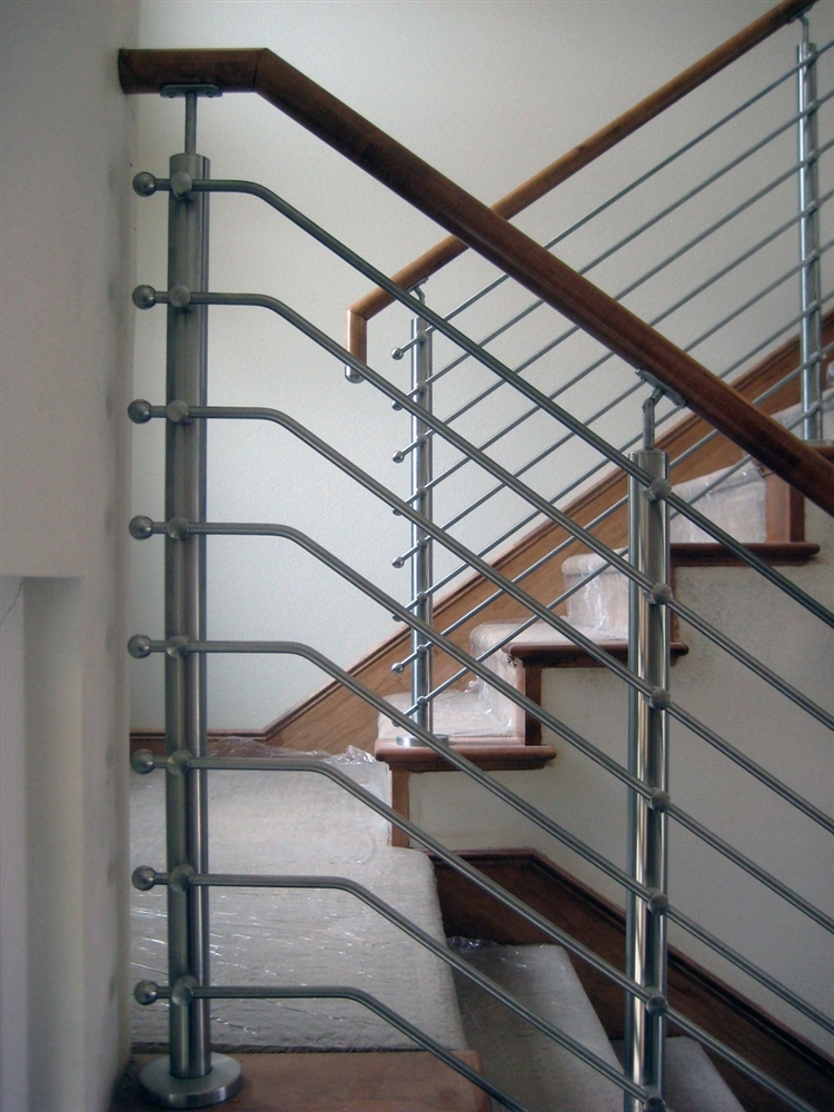 Stainless Round Newel Posts