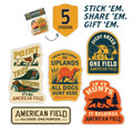 American Field Sticker Pack – 5-Piece Set Celebrating All Hunting Dogs