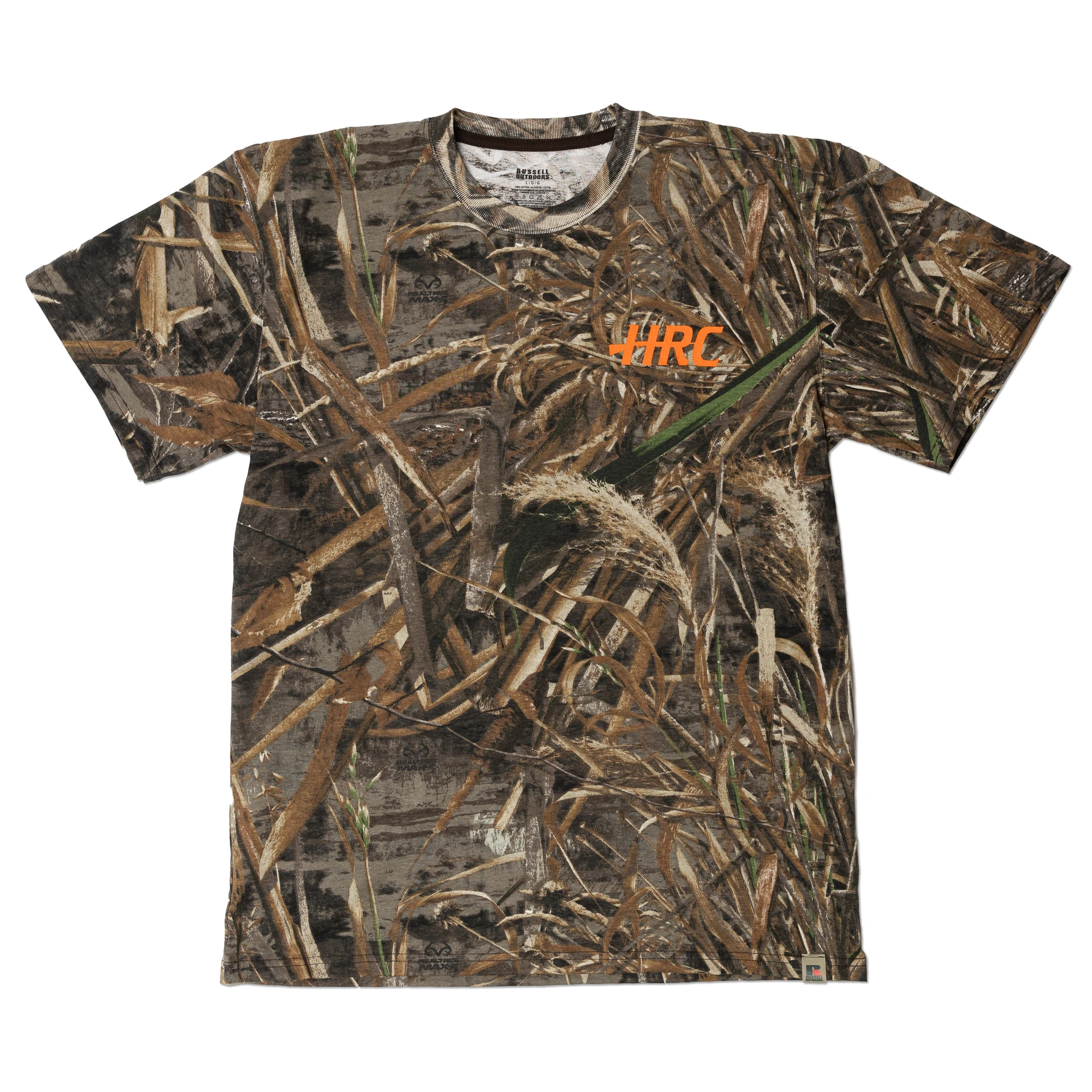 T-shirt Camouflage Realtree Xtra Russell Outdoors - 100% Coton - Tailles S à 3XL - Neuf